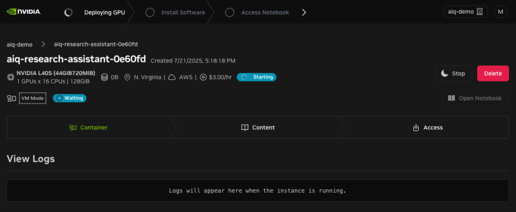 Nvidia NeMo Retriever AI-Q Blueprint 08