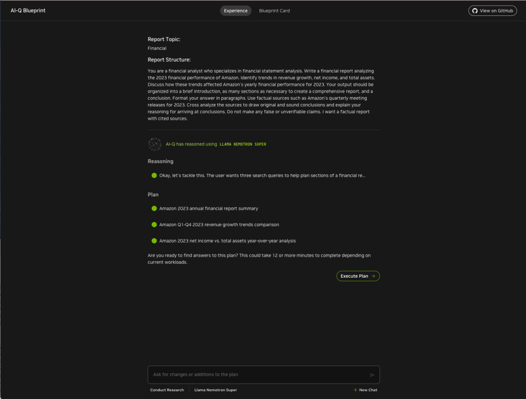 Nvidia NeMo Retriever AI-Q Blueprint 12